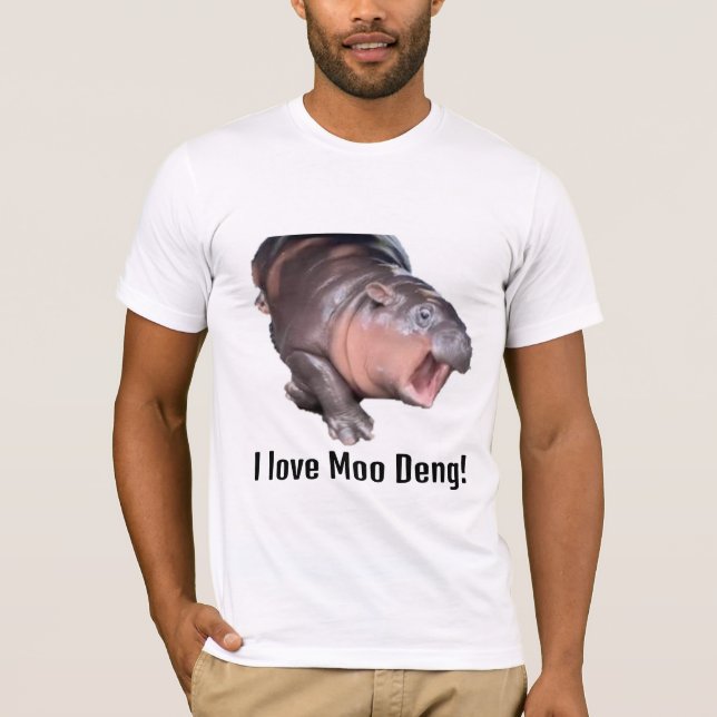 I love Moo Deng Shirt (Front)
