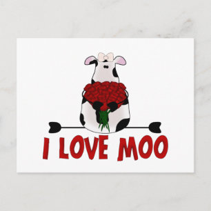 I Love Moo Postcard