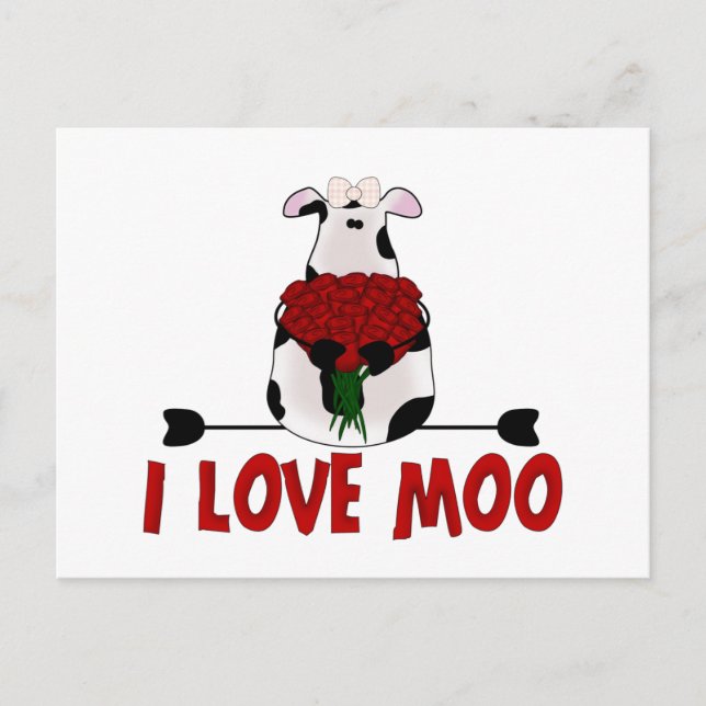 I Love Moo Postcard (Front)