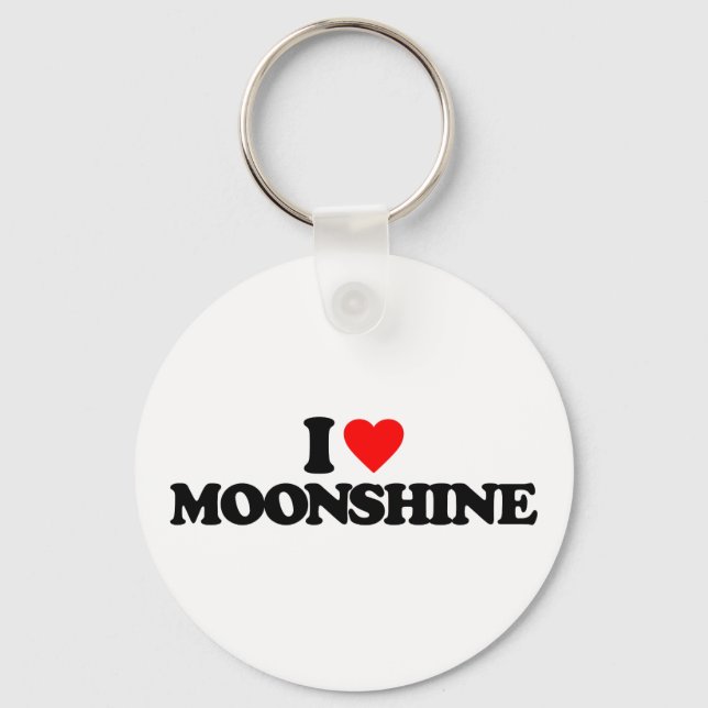 I LOVE MOONSHINE KEY RING (Front)
