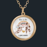 I Love Mooo Cute Cow Customised Gift Him Her       Gold Plated Necklace<br><div class="desc">Featuring cute couple cowwith words "I Love Mooo" that can be personalised with the couple's names. Perfect for Valentine's day,  anniversary,  wedding or any other occasions. Check out other Matching items available in my store! Thank you for the support ❤</div>
