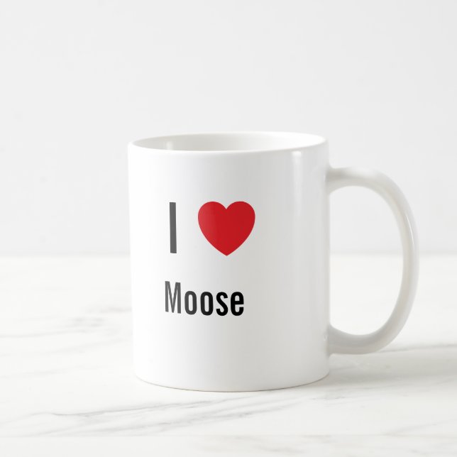 I love Moose Coffee Mug (Right)
