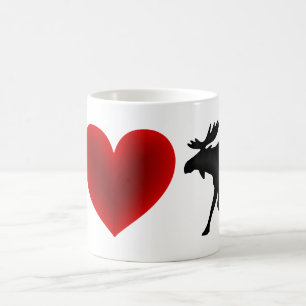 I Love Moose Coffee Mug