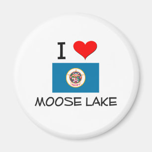 I Love Moose Lake Minnesota Magnet