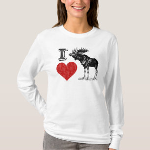 I Love Moose T-Shirt