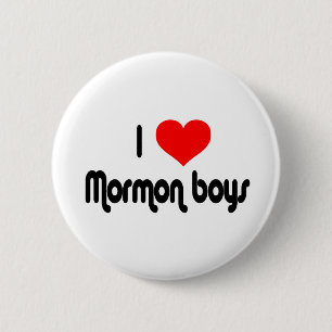 I Love Mormon Boys 6 Cm Round Badge
