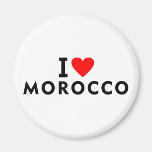 I love Morocco country like heart travel tourism Magnet
