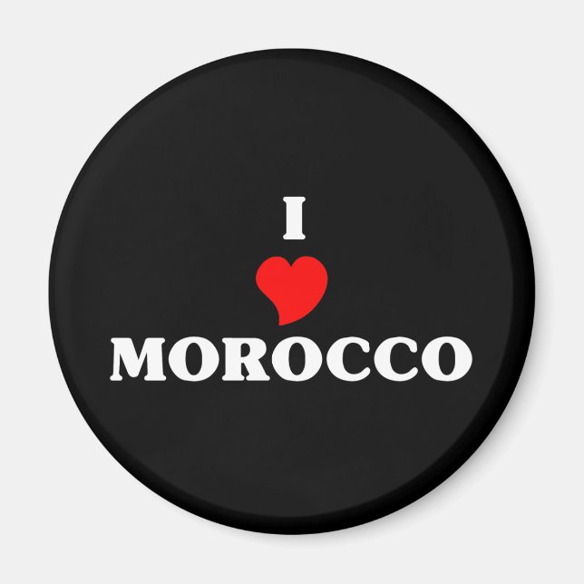 I Love Morocco Magnet (Front)