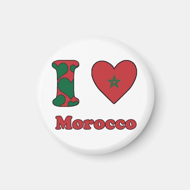I love Morocco Magnet (Front)