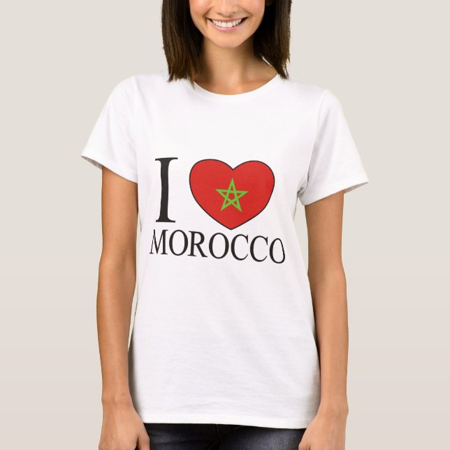 I Love Morocco T-Shirt (Front)