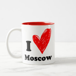 I love Moscow Two-Tone Coffee Mug