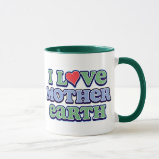 I Love Mother Earth Ringer Mug