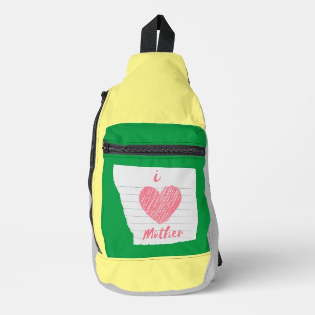 i love mother sling bag (Front)