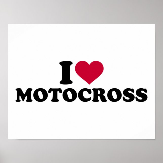I love Motocross Poster (Front)