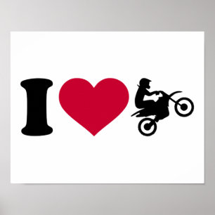 I love Motocross Poster