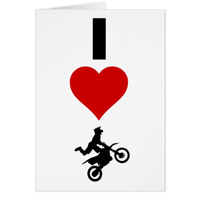 I Love Motocross (Vertical) (Front)