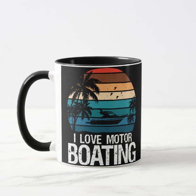 I Love Motorboating  Mug (Left)
