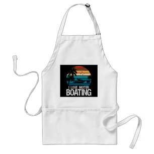 I Love Motorboating Standard Apron