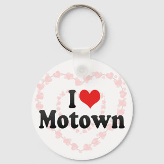 I Love Motown Key Ring