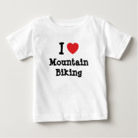 I love Mountain Biking heart custom personalised