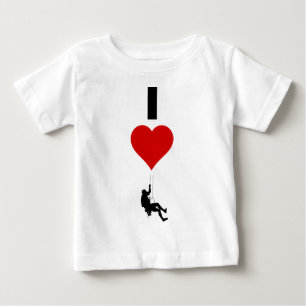 I Love Mountain Climbing (Vertical) Baby T-Shirt