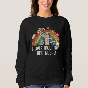 I Love Mountains And Busches Bisexual Bisexuality Sweatshirt