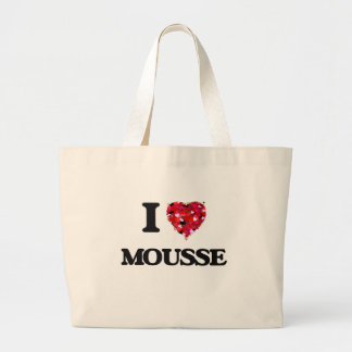 I Love Mousse Large Tote Bag