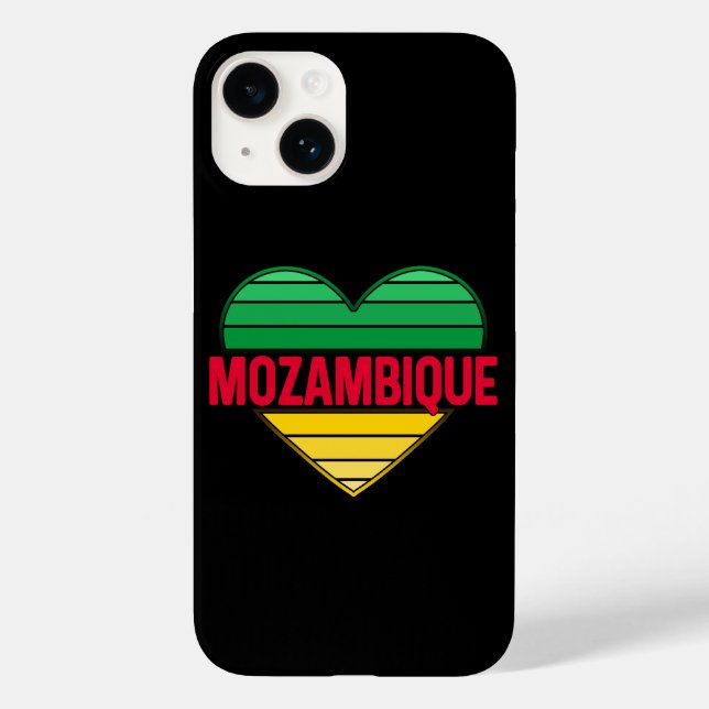 I Love Mozambique, Mozambican Heart Case-Mate iPhone Case (Back)