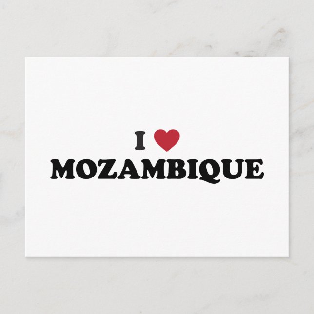 I Love Mozambique Postcard (Front)