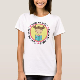 I Love Mr. Darcy Jane Austen Book Club Womens T-Shirt