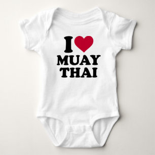 I love Muay Thai Baby Bodysuit