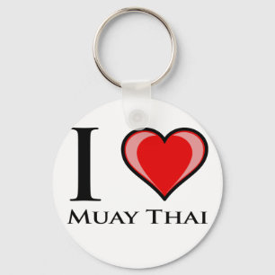 I Love Muay Thai Key Ring