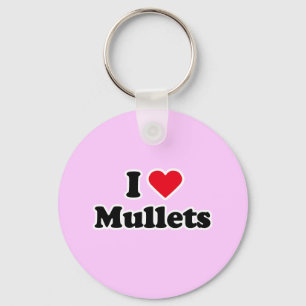 I love mullets key ring