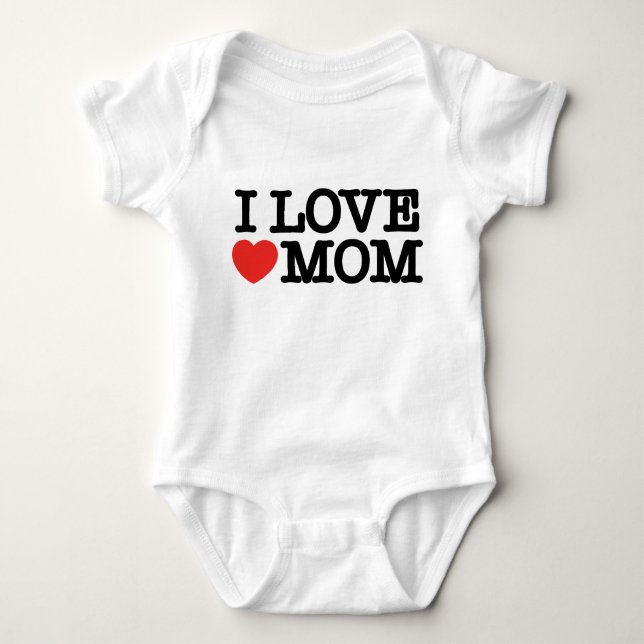 I love mum baby bodysuit (Front)