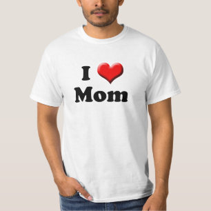 I love Mum, Big Red Heart Momma's Boy T-Shirt