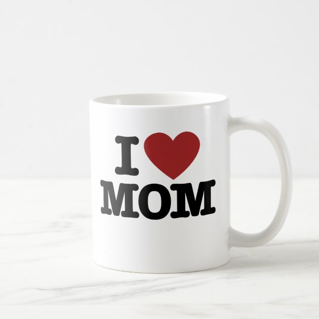 I Love Mum Coffee Mug (Right)