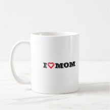 I Love Mum Design Coffee Mug/Personalised 