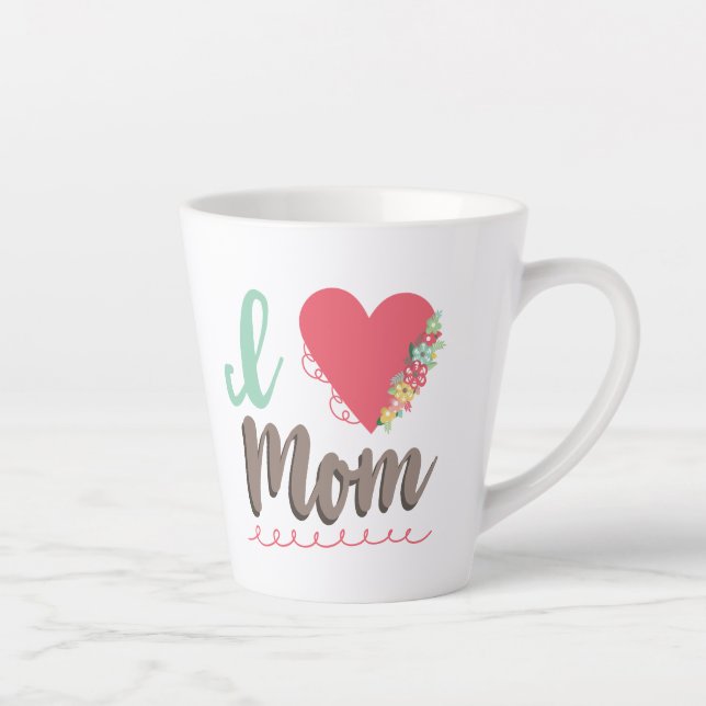 I love mum heart latte mug (Right)