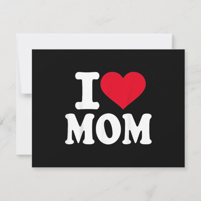I Love Mum Invitation (Front)