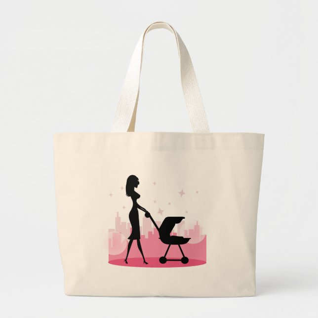 i love mum large tote bag (Front)