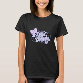 I Love Mum – Pastel Kawaii Design T-Shirt