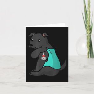 I Love Mum Tattoo Black Dog Mother Card