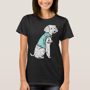 I Love Mum Tattoo Cute Pet Dog Owner Women T-Shirt