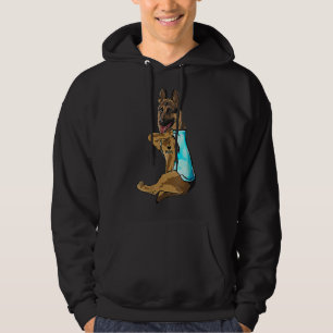 I Love Mum Tattoo German Shepherd Mum Dog Hoodie