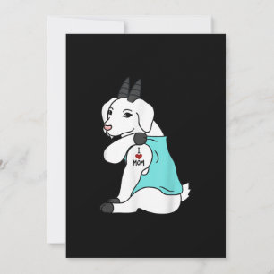 I Love Mum Tattoo Goat Funny Mors Day Pet Save The Date