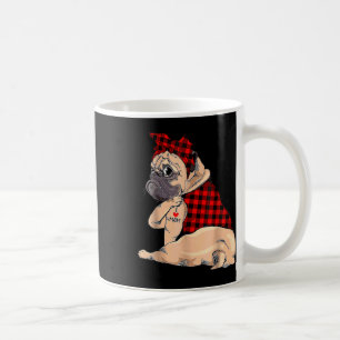 I Love Mum Tattoo Pug Dog Lovers Bandanna Mothers Coffee Mug