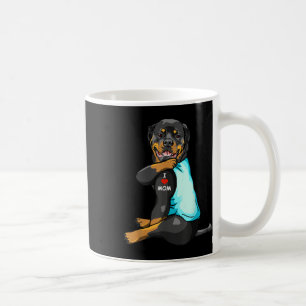 I Love Mum Tattoo Rottweiler Mum Dog Lover Women Coffee Mug