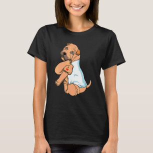 I Love Mum Tattoo Shar Pei Mum Dog  Women T-Shirt