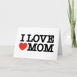 I love mum thank you card