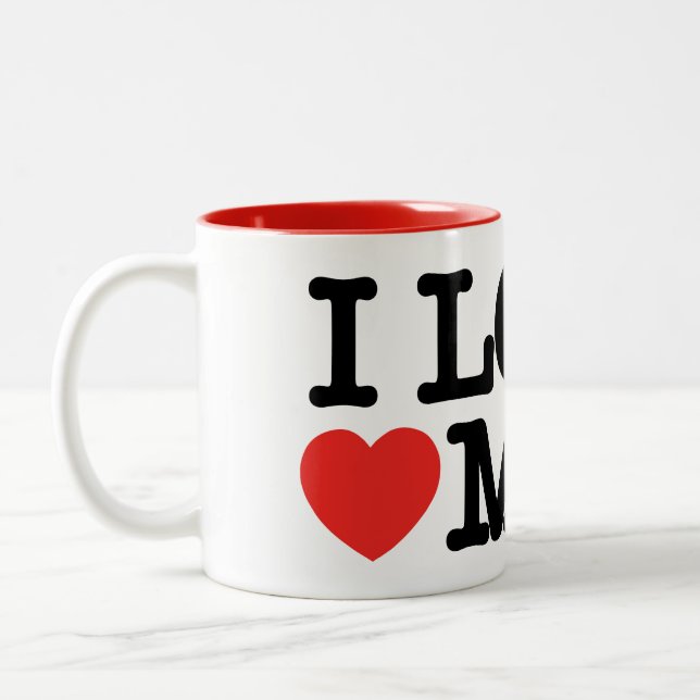 I love mum Two-Tone coffee mug (Left)